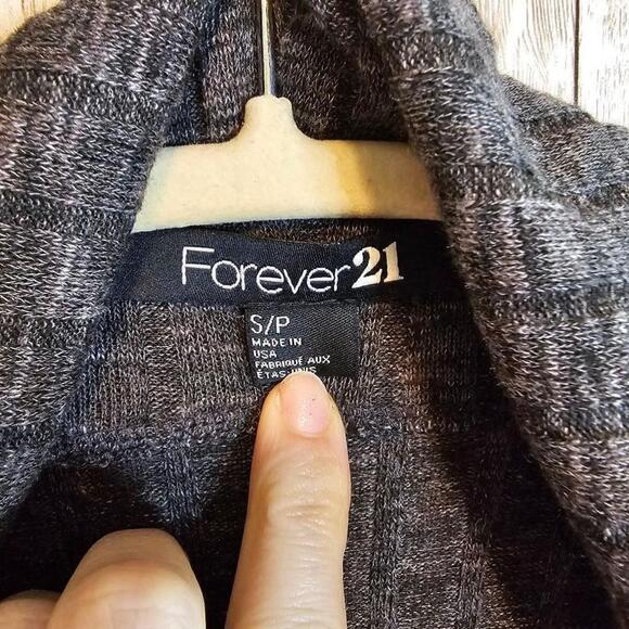 Women's Forever 21 Cowl Neck Long Sweater - S/P - Charcoal Grey - Picture 5 of 7